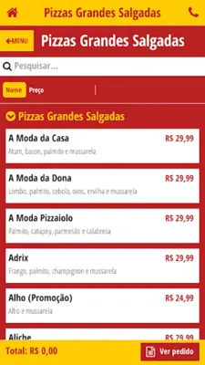 Adrix Pizzaria android App screenshot 1